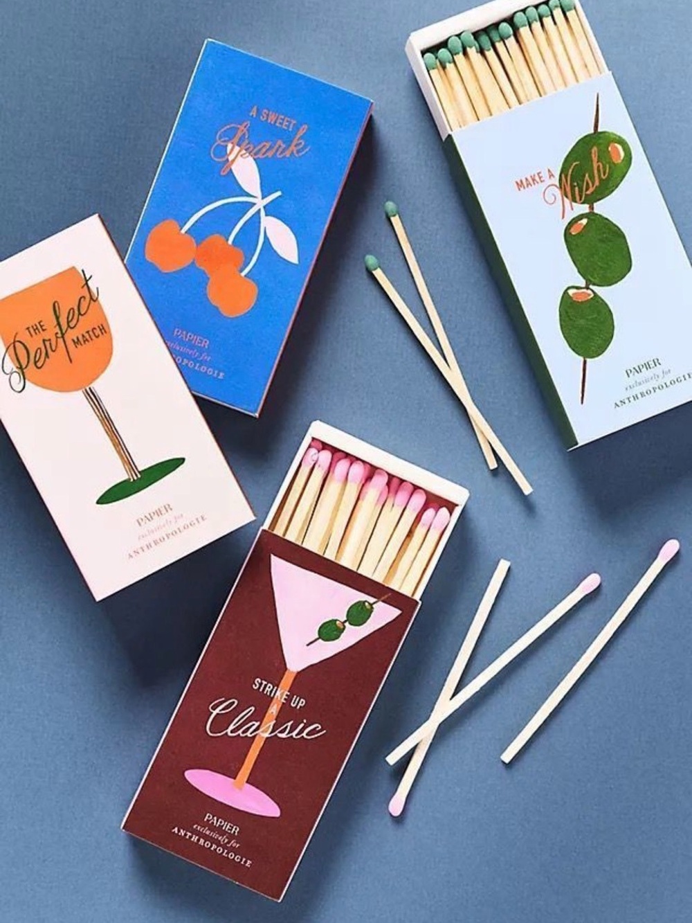 Anthropologie Pink Cocktail Matches - Decorative Pink-Head Matches